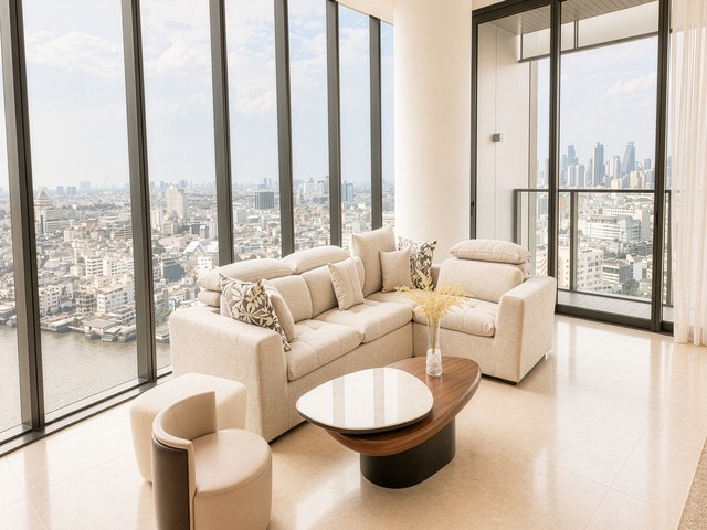 Experience ultra-luxury riverfront living with unobstructed Chao Phraya River views from this expansive 178.34 sq.m. high-floor residence at Banyan Tree Residences Riverside Bangkok.• Magnificent Living Space: A lavish 2-bedroom, 3-bathroom residence on the 20+ floor with floor-to-ceiling glass and private lift lobby.• Unmatched Privacy: Ultimate low-density living with only 4 units per floor, premium Gaggenau appliances, and 200% parking.• Five-Star Amenities: Features a riverside infinity pool, private jetty, sanctuary spa, fitness center, and sky lounge.• Prime Location: Situated on Somdet Chao Phraya Road, just minutes from ICONSIAM, BTS Khlong San, and top international schools.An extraordinary sanctuary crafted for C-level executives and discerning professionals seeking timeless luxury.Rental price: 190,000 baht/monthRef.: 387506Listing Detail: www.rent-bangkok-condo.com/properties/387506Co-agents are welcome. - - -Contact us for more information or arrange a viewing:Emai